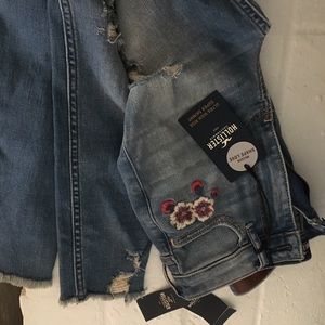 shape love high waisted floral jeans